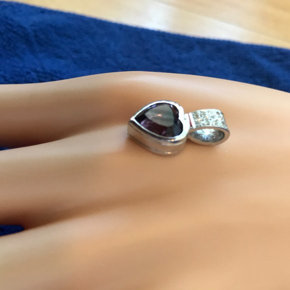 Heart pendant 18K WG - Picture 4 of 15